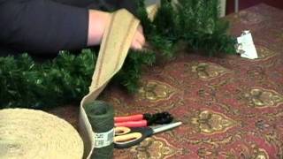 How to Decorate a Store Bought Christmas Garland [upl. by Jerold]