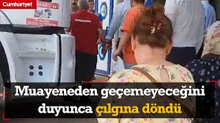 Aracının muayeneden geçemeyeceğini duyunca çılgına döndü Canlı yayın yapacağım [upl. by Adolphe]