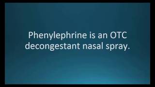 How to pronounce phenylephrine NeoSynephrine Memorizing Pharmacology Flashcard [upl. by Ettennig]