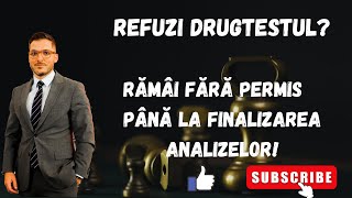 Refuzi DRUGTESTul Rămâi fără permis până la finalizarea analizelor Modificări Cod Rutier [upl. by Oxford]