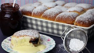 Mekane buhtle sa domaćim umakom od vanilijeOvenbaked yeast dumplings with custard sauce [upl. by Acnairb752]