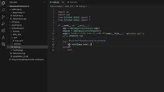 Basic  QML  Python  Dev  VsCode  VENV [upl. by Giverin]