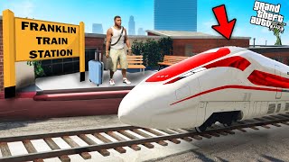 GTA 5  I Made Franklin Train Station In Front Of Franklins House GTA 5 Mods [upl. by Maurreen702]