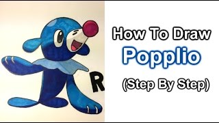 How To Draw Popplio Step By Step [upl. by Martina]