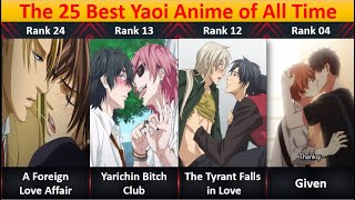 Ranked The 25 Best Yaoi Anime of All Time [upl. by Ecined]