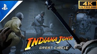 INDIANA JONES GREAT CIRCLE New Official Gameplay Demo 4K 60FPS HDR [upl. by Dolf]