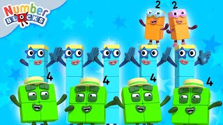 Learn DIVISION  40 Minutes of Division  Maths Cartoons for Kids  Numberblocks [upl. by Jos]