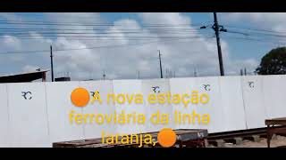 🟠construção Nova Estação ferroviária de Natal cidade Nova no bairro mor Gouveia linha laranja 🟠 [upl. by Sila347]