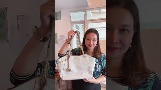 Review tas MK tote chain vanilla [upl. by Westlund726]