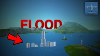 FLOOD AND CHAOS IN TURBOPROP FLIGHT SIMULATOR 😱 [upl. by Adnolaj]