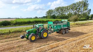 EPANDAGE avec des John Deere 6R  2024 [upl. by Kristy]