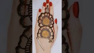 Seftypin 🧷🧷 and coins 🪙🪙 mehndi designs tricks shortvideo ytshorts mehndi vairalvideo [upl. by Yeclehc]