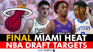 FINAL Miami Heat Draft Targets With 15 Pick Ft Ron Holland amp Devin Carter  2024 NBA Draft [upl. by Hollington433]