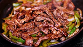 Easiest Steak Fajitas Recipe  So Good How to make Steak Fajitas [upl. by Suinuj]