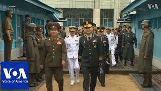 North Korea and South Korea Hold Military Talks [upl. by Jadd937]