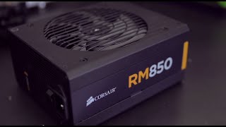 Linus demonstrates the new Corsair RM Series 80 PLUS Gold fully modular power supplies [upl. by Nodnil]