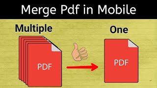 How To Merge Combine Mutiple Pdf File Into One Pdf File Using Mobile For Free Without Logo Malayalam [upl. by Dowling]