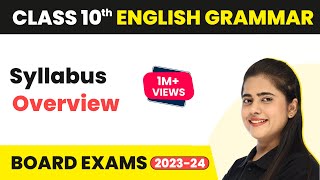 Class 10 English Grammar Syllabus 202324 Overview Class 10 English Grammar Syllabus 202324 CBSE [upl. by Rains]