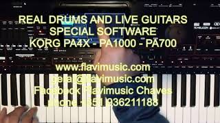 Korg PA4x Chronologie Jean Michel Jarre  real drums audio sounds [upl. by Oiramed313]