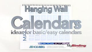 Hanging Wall Calendars  Ideas for Basic Calendars [upl. by Ttocserp]