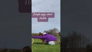 Yoga wheel stretch ideas yoga fitness wellness [upl. by Peugia]