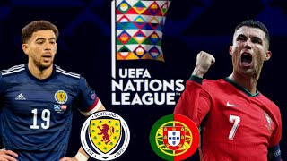 SCOTLAND VS PORTUGAL  UEFA NATIONS LEAGUE 2425 FULL MATCH  eFootball Pes 2025 Ps5 4K [upl. by Nhojleahcim]