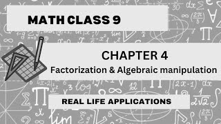 Application of factorization  Class 9 Math  National Book Foundation [upl. by Htidirrem]