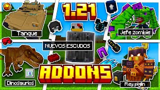 😎TOP 20 MEJORES ADDONS MODS SURVIVAL Para MINECRAFT PEBEDROCK 121  BEST ADDONS 121 [upl. by Neztnaj625]