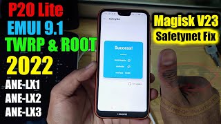 2022 P20 Lite EMUI91 TWRP and Root Safetynet Pass Magisk V23ANELX1ANELX2ANELX3 [upl. by Franek]