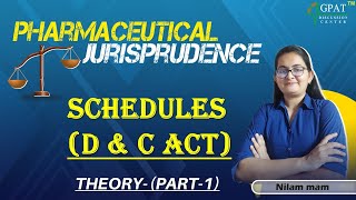 SCHEDULES PARTI  Pharmaceutical Jurisprudence  For all competative exams  jurisprudence [upl. by Odradlig]