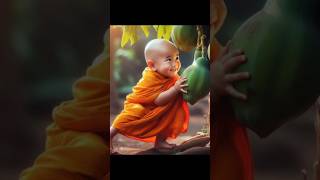 little baby monk so cuteviralvideoshorts ytshortsyoutubeshortsforyou subscribeujjol islam [upl. by Urina505]