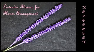 Crochet Lavender Flowers for Flower Arrangement Home Decor Engl sub [upl. by Aciraa]