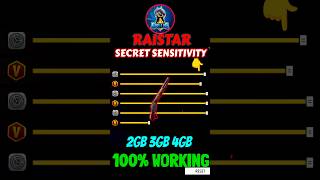 Raistar Secret Sensitivity Setting  4gb Ram Auto Headshot Sensitivity Settings In Free Fire [upl. by Loutitia95]