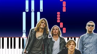 Cage The Elephant  Cigarette Daydreams Piano Tutorial [upl. by Ahsinahs]