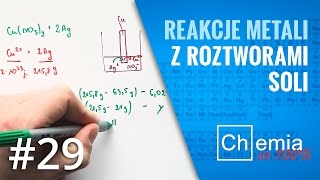 Matura z chemii Jak rozwiązać zadanie z PŁYTKĄ METALU zanurzoną w roztworze soli Zadanie Dnia 29 [upl. by Ravo]