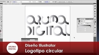 Illustrator 008 Logotipo Tipografia circular [upl. by Tirreg]