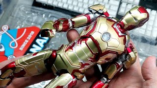 Fondjoy Iron Man mark 42 17 scale 10quot model kit Unboxing and review [upl. by Ahsakal]