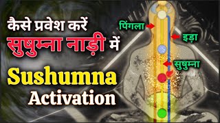 सुषुम्ना नाड़ी मे कैसे प्रवेश करें sushumna nadi activation in hindi sushumna ida pingala [upl. by Nnednarb]