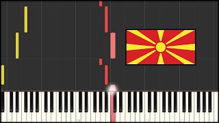 North Macedonia National Anthem  Denes Nad Makedonija Piano Tutorial [upl. by Gaeta817]