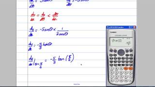 Differentiation 1  Parametric Equations C4 Maths ALevel [upl. by Aundrea]