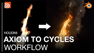 HOUDINI AXIOM Pyro Workflow  Houdini  Cycles  After Effects [upl. by Bayly]