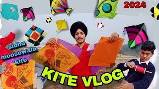 Kite vlog in 2024 🥳🎉😍  Sunday kite fight  Lohri stash  dailyvlog punjabivlog 2024 kiteflying [upl. by Mitinger]