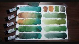 DANIEL SMITH video Watercolor PrimaTek Amazonite Genuine Mixes for Landscapes [upl. by Sualocin]