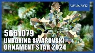 Unboxing The Swarovski Ornament Star 5661079 Christmas 2024 [upl. by Sandon]