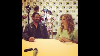 Madchen Amick amp Skeet Ulrich  Riverdale Interview at ComicCon [upl. by Ynotna]