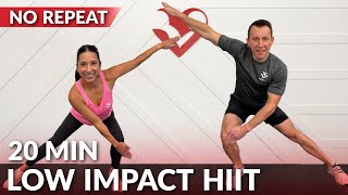 20 Min Low Impact HIIT Workout for Beginners amp Fat Loss  No Repeat No Jumping Full Body [upl. by Fechter]