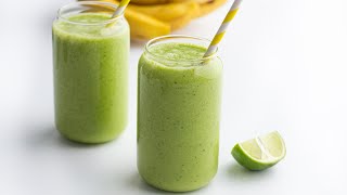 Easy Kale And Spinach Smoothie Recipe [upl. by Beau]