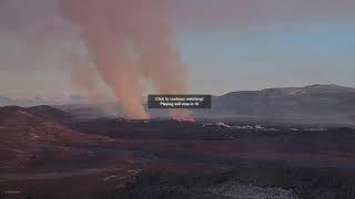 Iceland Volcano Eruption Lava Fountains Near Reykjavik  Amaravati Today [upl. by Raamaj243]