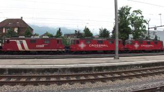 ► Crossrail trains in Switzerland 2011 [upl. by Cornelie415]