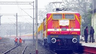 MOST Awaited AIR CONDITIONED Superfast Train to CHENNAI on its INAUGURAL Run with BEAUTIFUL WAP4 [upl. by Anjanette]